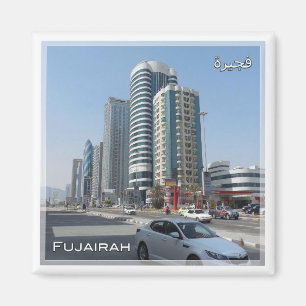 zAE030 FUJAIRAH buildings, UAE, The Middle East,  Magnet