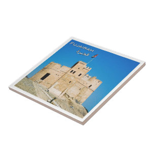 zAE034 FUJAIRAH fort, United Arab Emirates, Ceramic Tile