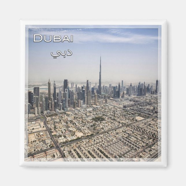 zAE040 DUBAI skyline, UAE, Asia, Fridge  Magnet (Front)