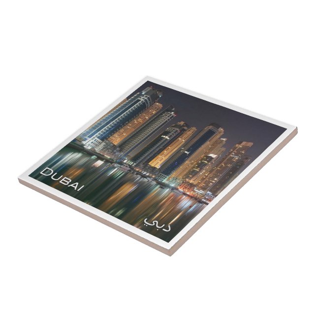 zAE043 DUBAI marina, United Arab Emirates, Ceramic Tile (Side)