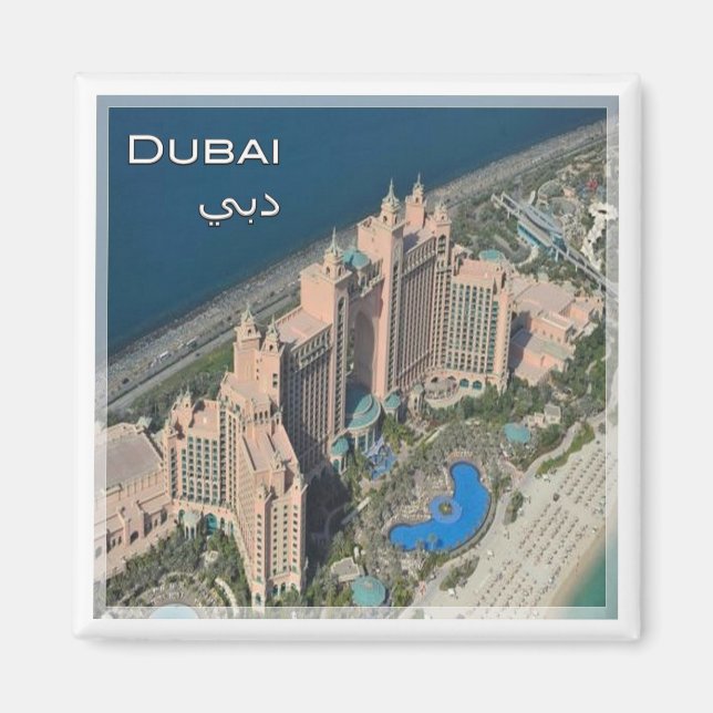 zAE049 DUBAI in ATLANTIS, UAE, Fridge Magnet (Front)