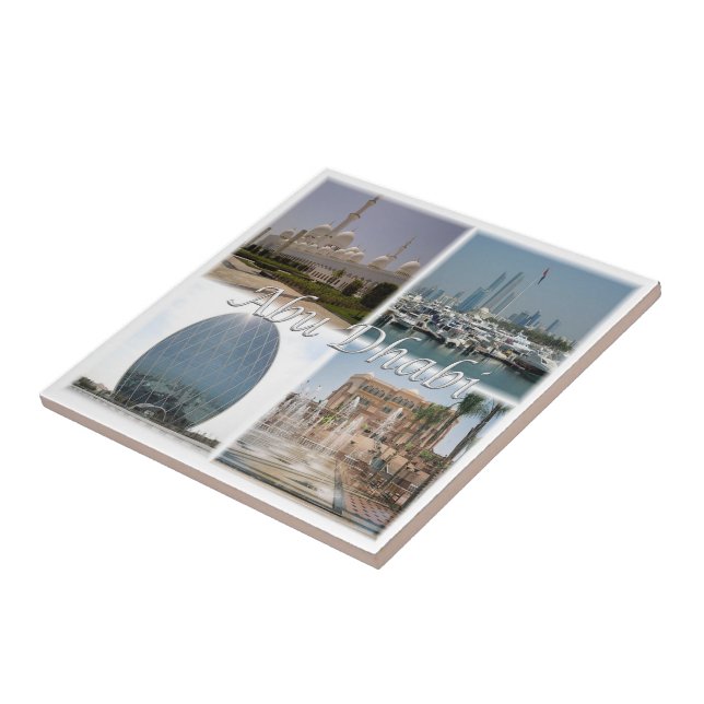 zAE062 ABU DHABI, United Arab Emirates, Ceramic Tile (Side)