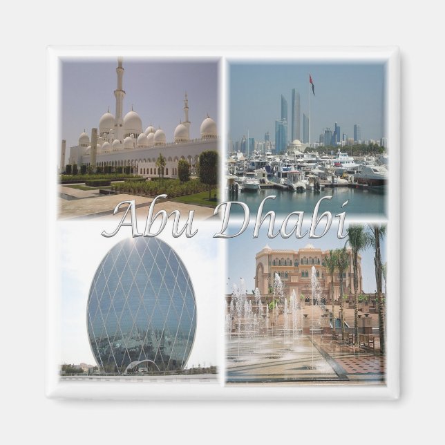 zAE062 ABU DHABI, United Arab Emirates, Fridge Magnet (Front)