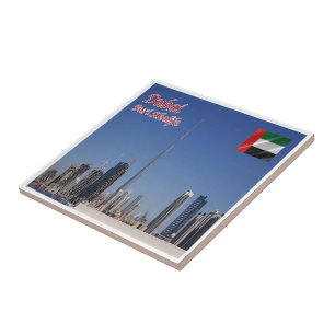 zAE075 BURI KHALIFA Dubai UAE Middle East,  Ceramic Tile