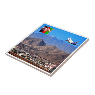 zAF007 KABUL airport, Afghanistan, Ceramic Tile