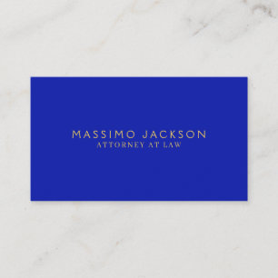 Zaffre Blue Gold Colors Professional Trendy Modern Enclosure Card