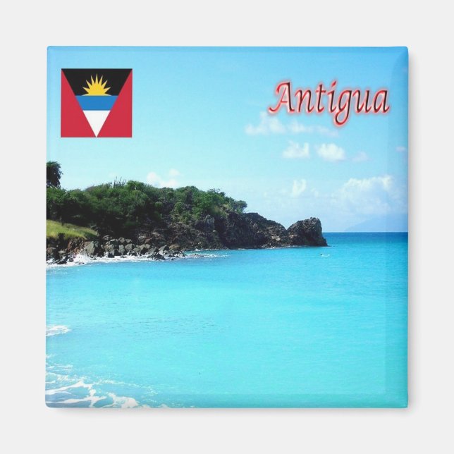 zAG011 ANTIGUA, Antigua and Barbuda, Fridge Magnet (Front)
