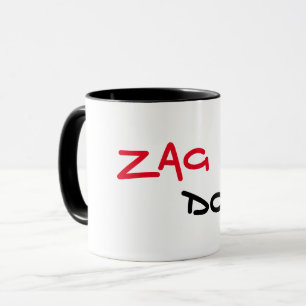 Zag Dog Black Trim Coffee Mug