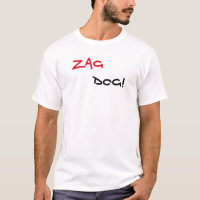 Zag Dog Brand White T-Shirt