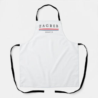 Zagreb City Croatia Apron