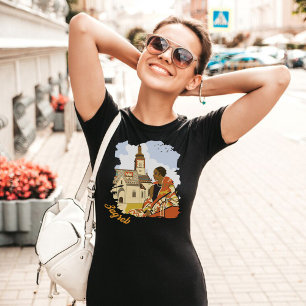 Zagreb Croatia Church Square Red Travel T-Shirt