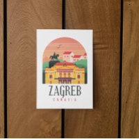 Zagreb Croatia Cityscape Vintage   