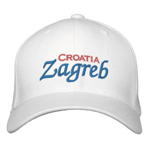 Zagreb Croatia Embroidered Baseball Hat