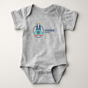 Zagreb Croatia Europe Baby Bodysuit