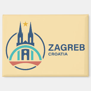 Zagreb Croatia Europe Magnet