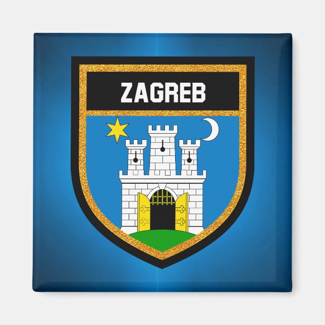 Zagreb Flag Magnet (Front)