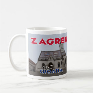 Zagreb, Visit Croatia I Love Coffee Mug