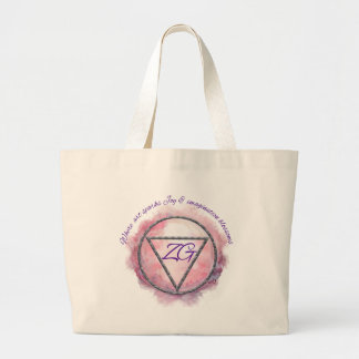 ZahariaGrace Brand Merchandise Large Tote Bag