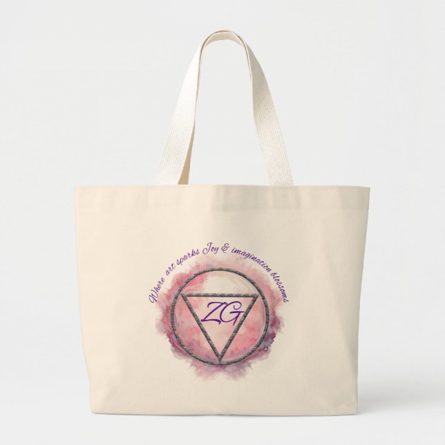 ZahariaGrace Brand Merchandise Large Tote Bag (Front)