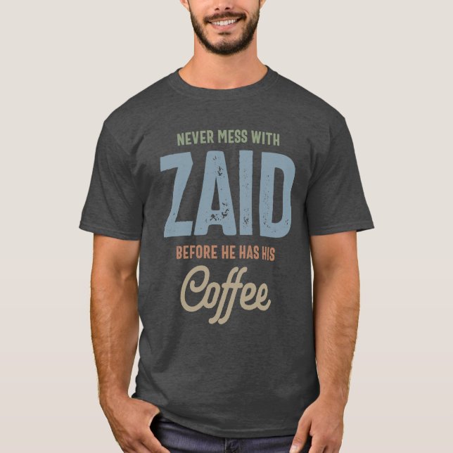 Zaid Personalised Name Birthday Gift T-Shirt (Front)