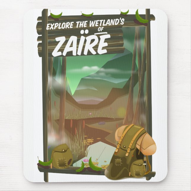Zaïre african adventure mouse pad (Front)