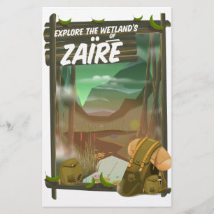 Zaïre african adventure stationery