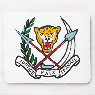 Zaire Coat of Arms Mousepad