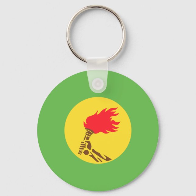 Zaire, Democratic Republic of the Congo flag Key Ring (Front)