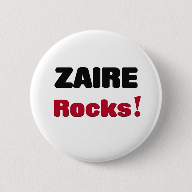Zaire Rocks 6 Cm Round Badge (Front)
