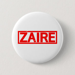 Zaire Stamp 6 Cm Round Badge