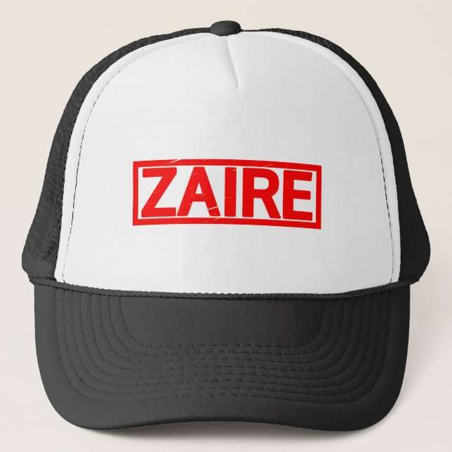 Zaire Stamp Trucker Hat (Front)