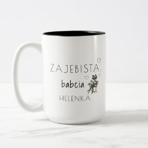 Żajebista Babcia Custom Mug Funny Polish Grandma