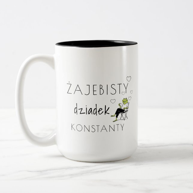 Żajebisty Dziadek Personalised Mug | Funny Polish  (Left)