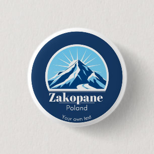 Zakopane Poland accessory gift souvenir 3 Cm Round Badge