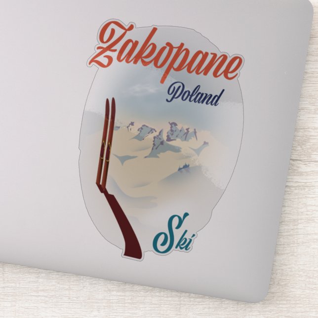 Zakopane Poland ski poster (Detail)