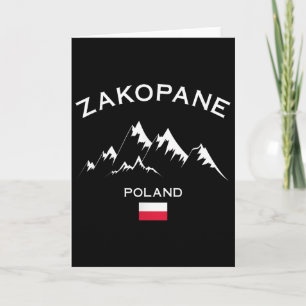Zakopane Poland Ski Resort Tatra Mountains Skiing Card