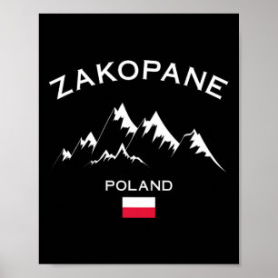 Zakopane Poland Ski Resort Tatra Mountains Skiing Poster