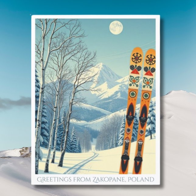 Zakopane Poland ski vacation retro Postcard (Creator Uploaded)