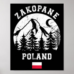 Zakopane Poland Tatra Ski Resort Alpine Skiing Pol Poster