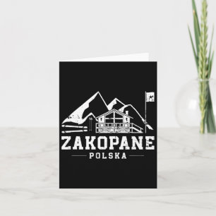 Zakopane Polska Winter Sports Skiing Snowboarding Card