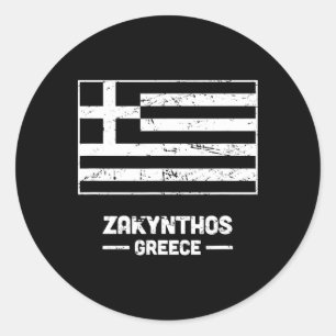 Zakynthos Greece - Ionian Greek Island Zakynthos  Classic Round Sticker