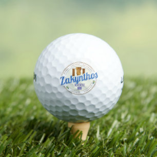 Zakynthos Island Greece Vacation Vintage Souvenir Golf Balls