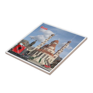 zAL011 KORÇË Albania, Ceramic Tile