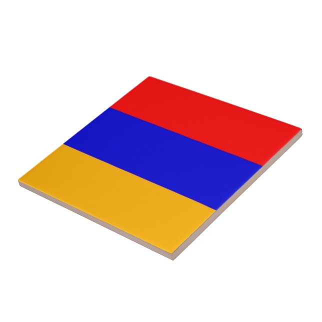 zAM001 Armenian FLAG Armenia, Ceramic Tile (Side)