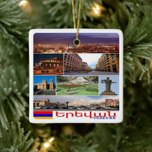 zAM011 I Love YEREVAN, Armenia, Asia, Ceramic Ornament