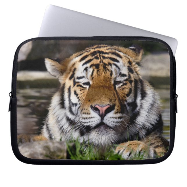 Zambar Tiger Laptop Sleeve (Front)