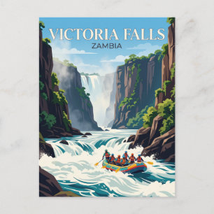 Zambezi River at Victoria Falls Zambia Postcard