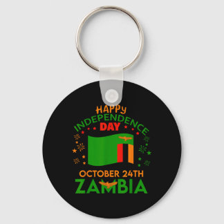 Zambia 61st Independence Day Zambian Pride Zambia Key Ring