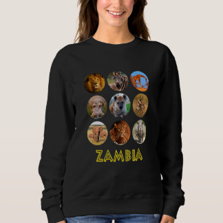 Zambia African Animals Wildlife And Nature Sweatshirt