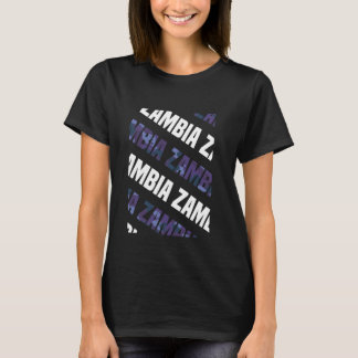 Zambia Camo Pattern Purple Camouflage T-Shirt